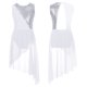 thumbnail image 3 of Vestido de competición de baile de Ballet para niñas pequeñas, ropa de baile con lentejuelas brillantes, sin mangas, dobladillo Irregular, espalda hueca, 3 of 5