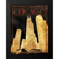 thumbnail image 2 of Grey, Jace 19x24 Black Modern Framed Museum Art Print Titled - Gold Chicago, 2 of 5