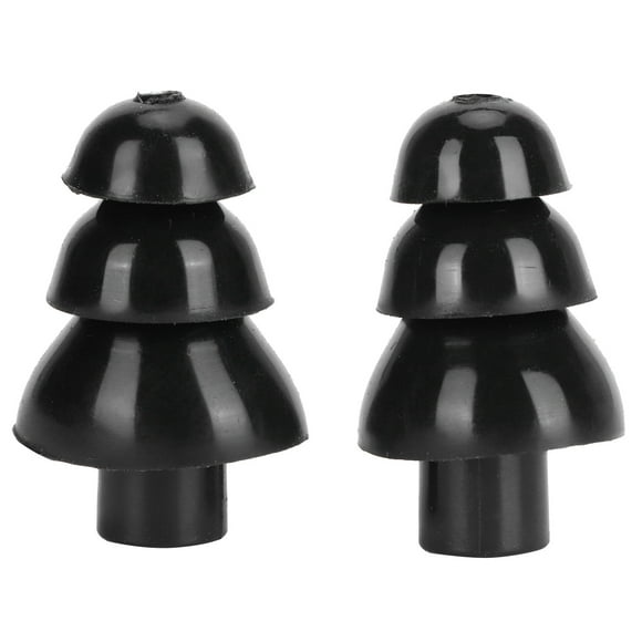Verdant Touch Bouchons d'oreilles noirs réutilisables avec réduction du bruit et étanches avec filtre