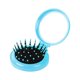 thumbnail image 2 of Cepillo de pelo pequeño con espejo, peine de masaje para el cabello, espejo de viaje redondo plegable, mini portátil para mujeres y niñas , azul Zulema cepillo de pelo, 2 of 8
