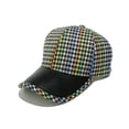 thumbnail image 1 of Gorra de béisbol de poliéster con estampado de pata de gallo colorido, 1 of 1