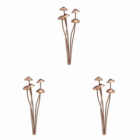 3X Mushroom Metal Decorative Garden Stakes Perfect for Outdoor Spring Decor and Adding to Your Metal Flowers