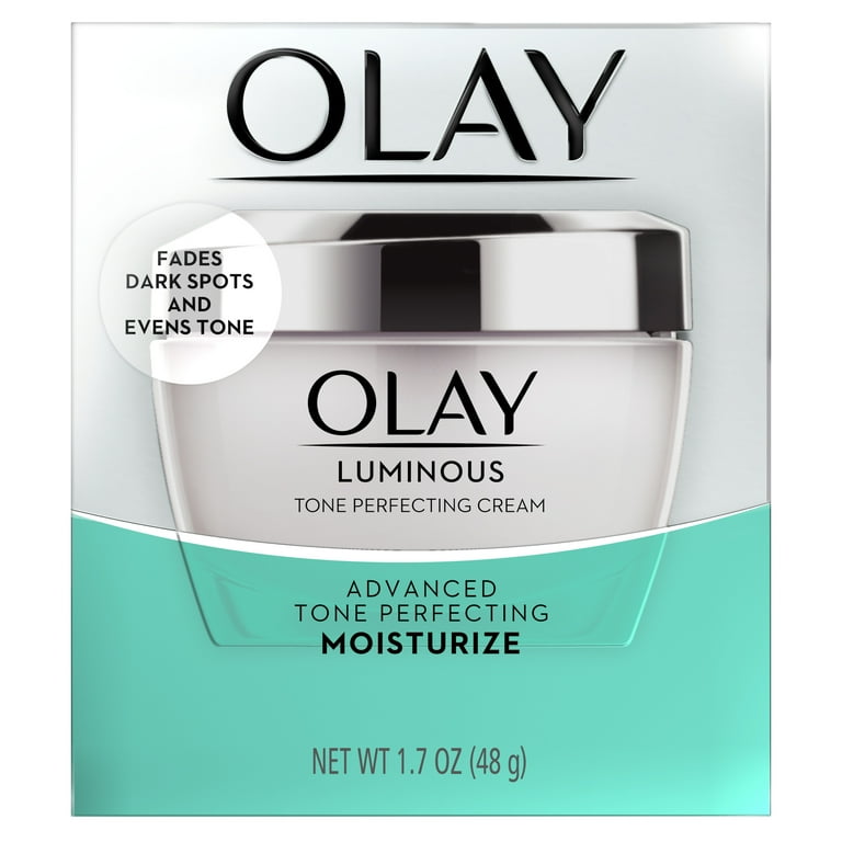 Olay Luminous Tone Perfecting Cream, Brightening Face Moisturizer, 1.7 oz