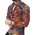 thumbnail image 1 of Chemise pour Homme Rétro Street 2024 Printemps/été Automne/hiver Mode Chemise pour Homme Imprimée 3D Manches Longues Haut à Boutons, 1 of 5