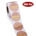 thumbnail image 6 of 500pcs/roll Handmade with Love Stickers with Gold Foil Round Seal Labels Handmade Scrapbooking, 6 of 9