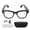 Matte Black (Black Charging Case), variant on AI Smart Glasses with Camera 8MP WiFi Bluetooth 5.3 Water Proof Glasses for Music Calls Travel Business Brown