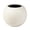 Satin Ivory, variant on Ash & Ember Onyx 24" D Ceramic Indoor Outdoor Round Sphere Planter, Charcoal, Home Décor Evergreen Weather Resistant Modern Planter Pot