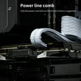 thumbnail image 3 of Fairnull 24Pcs/Set PP Cable Comb Reusable 6/8/24Pin Computer Power Cable Clamp Organizer Cord Management for Desktop, 3 of 8