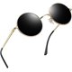 thumbnail image 1 of Gafas de sol redondas hippies para mujeres y hombres, gafas de sol circulares con protección UV400, 1 of 4