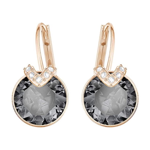 Pendientes euroamericanos de cristal Bella, simplicidad, ambiente de moda, elementos de cristal, pendiente euroamericano, regalo de cumpleaños oso de fresa Electrónica