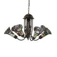thumbnail image 6 of Meyda Lighting 24" Wide Stained Glass Pond Lily 7 Light Chandelier, 6 of 6