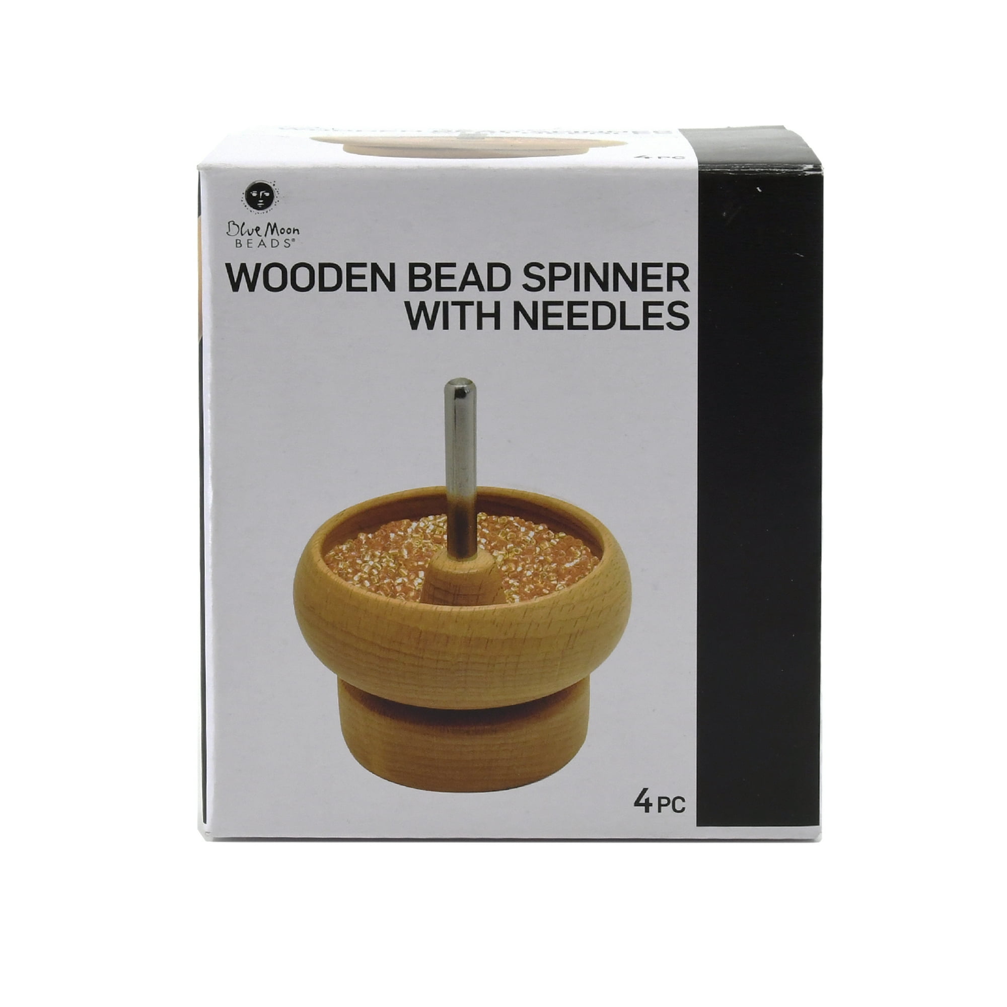 Blue Moon Beads Wood Bead Spinner with Needles Beading and Jewelry Making Supplies 4-Piece
