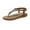 Brown, variant on VerPetridure Women's Sandals Summer Casual Shoes Low-heeled Sandals Casual Comfortable Soft Sole Wear-resistant Sandals Beach Crystal Flowers Bohemian Flip Flops