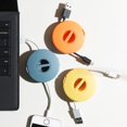 thumbnail image 4 of Organizador de auriculares de 3 piezas, organizador de cables de auriculares redondo, organizador de cables de carga retráctil para cable USB, cable de auriculares, cable de ratón, cable de cargador Rojo Verde, 4 of 5