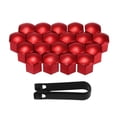 thumbnail image 3 of Cubiertas de pernos cromados Zulema 10 pares Rojo, 3 of 8