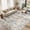 Blue/Brown, variant on MICGEEK 3x5 Washable Area Rugs for Living Room, Modern Abstract Printed Rug, Vacuum-Friendly, Non Slip Indoor Rug for Bedroom Dining Room Home Decor Carpet, Brown