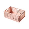thumbnail image 1 of Caja de Almacenamiento Plegable, Cesta, Contenedor de Cosméticos, Soporte de Escritorio, Uso Doméstico, Escritorio Escolar, Caja de Almacenamiento Rosa, 1 of 5