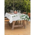 thumbnail image 3 of Outdoor Tablecloths with Umbrella Hole & Zipper, Sage Green Eucalyptus 60 x102 Inch Rectangle Tablecloths, Watercolor Spring Weeping Botanical Waterproof Table Cloth, Patio/Pool/Picnic Table Covers, 3 of 8