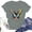 03-Gray, variant on Tshirts Shirts for Women Mit Print Patterned Short Sleeve Trendy Oversized Comfy Lightweight Scoop Neck Soft Summer Shirts for Women Army Green Size XL