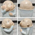 thumbnail image 3 of Boy Holding Nose Statue, Funny Bathroom Decor, Knick Knacks for Shelves, Bathroom Figurines, Cute Weird Vulgar Figurine, 3 of 4