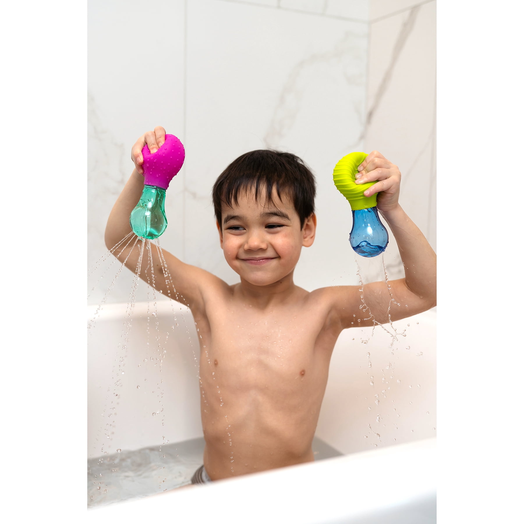 Mobi Skwooshlz Baby Bath Toy Water Squeeze Bulbs Sensory Silicone Bath Toys