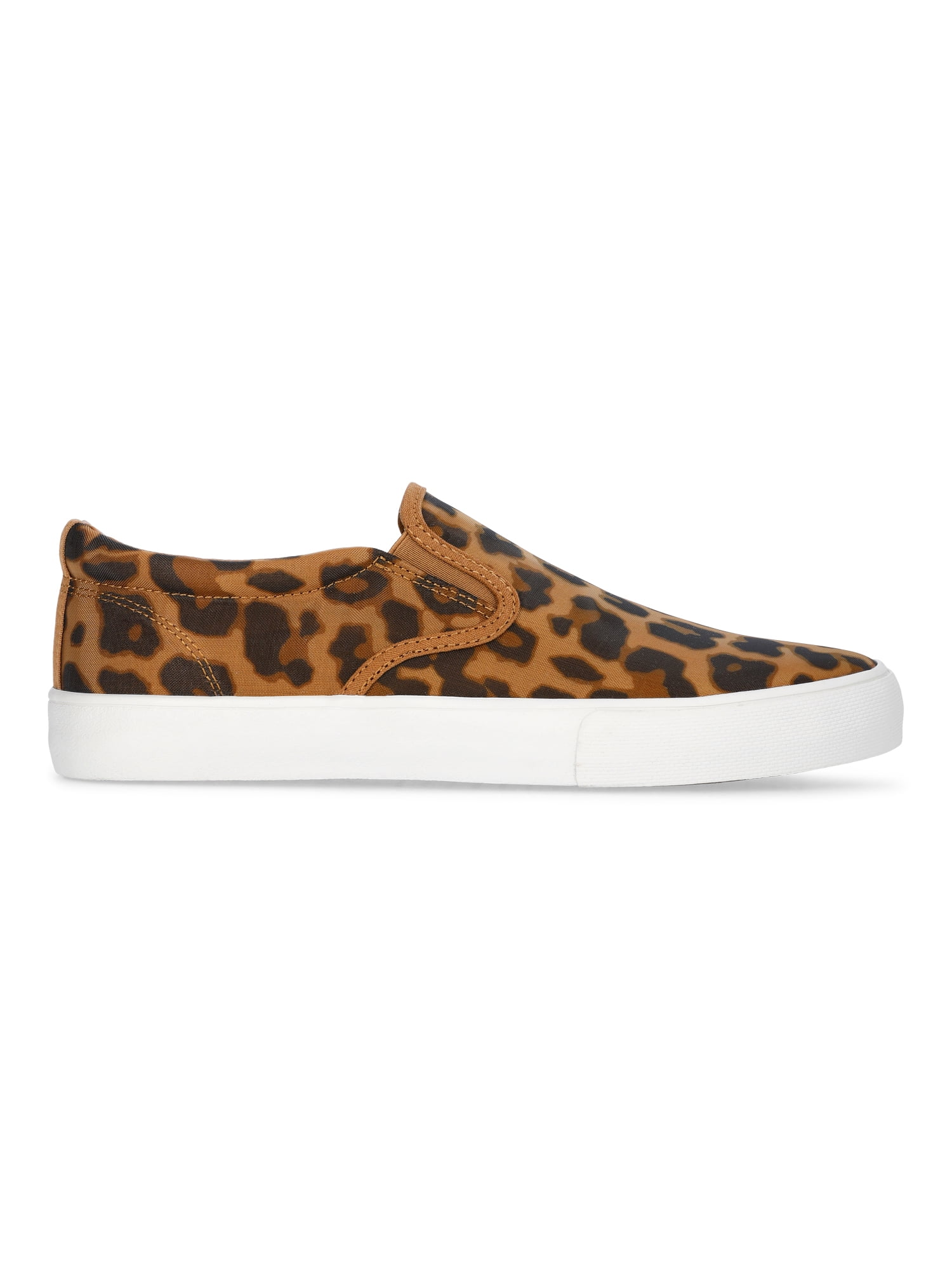 No Boundaries Women's Canvas Slip On Sneakers, Wide Width Available