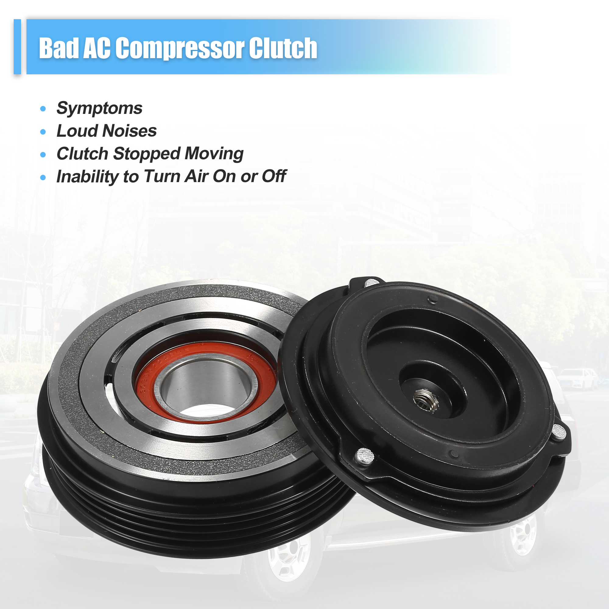 Unique Bargains AC Compressor Clutch for Chevrolet Suburban 1500 5.3L 2000-2014
