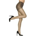 thumbnail image 2 of Hanes Alive Full Support Pantyhose with Control Top, Reinforced Toe Town Taupe D Women's, 2 of 2