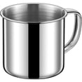 thumbnail image 2 of 304 Stainless Steel Mug 260ml with Handle, Small Metal Drinking Cup Tea Coffee Cup Durable Rust Resistant Reusable Water Mug for Home Office Kitchen Camping Use, 2 of 5