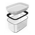 thumbnail image 2 of Contenedor Mainstays Organizador Hermético Block Rectangular 650 ml Transparente, 2 of 4