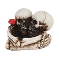 thumbnail image 4 of Resina cráneo cabeza ceniza bandeja decoración Halloween estatuilla contenedor hogar Bar Decoración perfke cenicero de calavera, 4 of 9