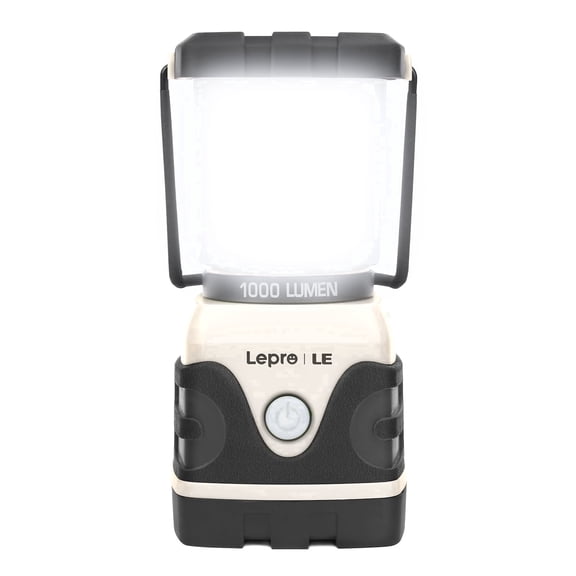 Lepro 2Pack Camping Lantern, 1000 Lumen Camping Lights Battery Powered, Dimmable Warm White and Daylight Modes, Lantern and Flashlight for Power Cuts, Emergency Lighting, Hiking, Fishing, White