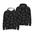 thumbnail image 6 of Bingfone White Pineapples Men's Drawstring Hoodie Long Sleeve Pocket Sweatshirts-XX-Large, 6 of 6