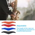 thumbnail image 4 of facefd Sangles en Cuir pour Saxophone Imperméables Résistantes à l'Usure et aux Rayures Sangle Légère Suspendue Adulte Antichoc Ceinture de Saxophone Rouge Rouge, 4 of 6