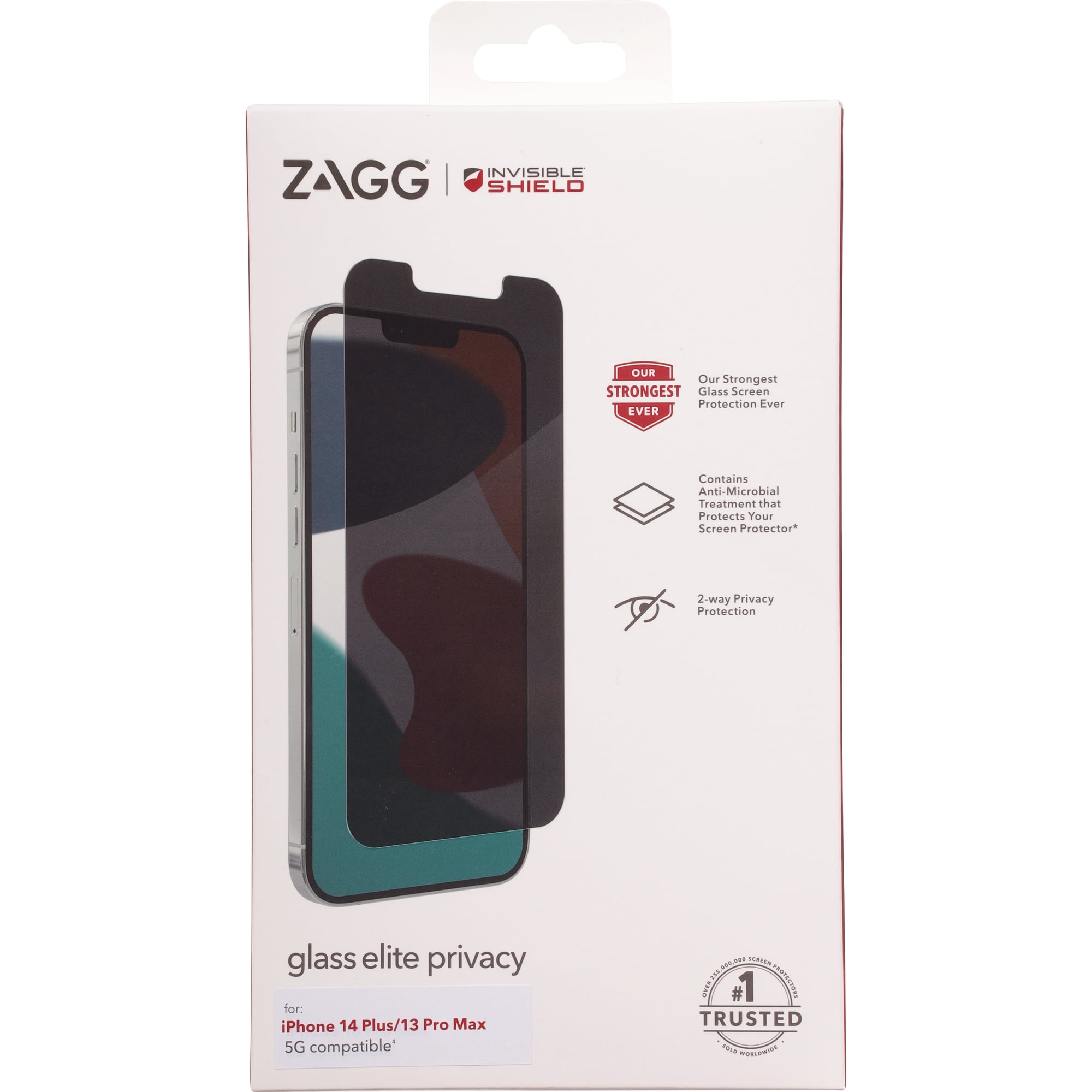ZAGG Apple iPhone 14 Plus / iPhone 13 Pro Max InvisibleShield Glass Elite Privacy Screen Protector