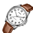 thumbnail image 7 of Watch for Men Minimalist Ultra Thin Wrist Watch Waterproof Quartz Analog Watch with Leather Strap -Gift for Men, 7 of 7