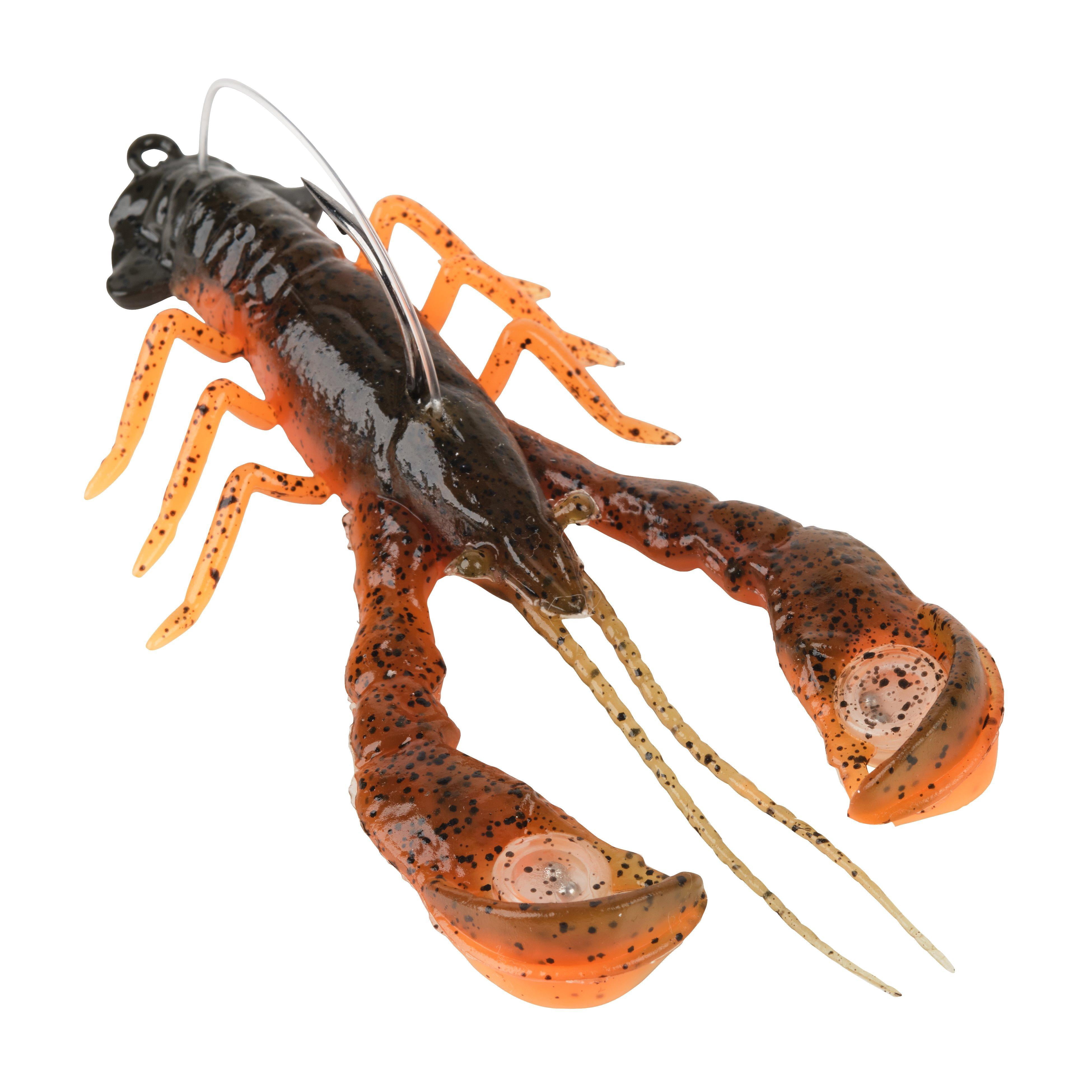 Berkley PowerBait® Clatter Craw, 3.5 in, Green Pumpkin Orange