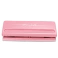 thumbnail image 2 of 6 Hole Punch Pink Anti Slip Metal Structure Adjustable 6 Hole Spacing Paper Binder Planner Inserts Hole Punch, 2 of 22