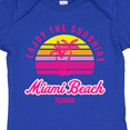thumbnail image 4 of Inktastic Summer Enjoy the Sunshine Miami Beach Florida in Pink Boys or Girls Baby Bodysuit, 4 of 5