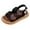 Black, variant on Gubotare Toddler Girl Beach Sandals Toddler Girls Summer Side Zipper Open Toe Strappy Casual Sandals (Toddler/Little Kid) Size 10.5 (Coffee,Little Kids 10.5)