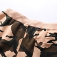 thumbnail image 4 of SWSMCLT Men's Beach Soft Lightweight Fashion Gym Shorts Camo Printed Joggers Cotton Comfy Casual Track Shorts Khaki Large, 4 of 4