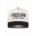 thumbnail image 3 of God Is Good All The Time Hat, Letter Embroidery Baseball Cap, Stylish Trucker Hat, Casual Outdoor Sports Adjustable Snapback Hat for Men & Women, Fashion Accessories for Daily Wear, 3 of 5