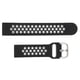 thumbnail image 5 of Reemplazo de pulsera de correa de reloj de silicona suave de 20 mm con orificios de aire para Amazfit GTS 3 negro gris, 5 of 5