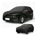 thumbnail image 1 of Funda para auto impermeable para todo clima, protección exterior completa contra el sol y la lluvia, con tiras reflectantes, negra para Honda CR-V, 1 of 5