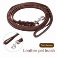 thumbnail image 1 of Pet Dog Training Leash Durable Leather Long Dog Walking Leash for Large Dogs, 1 of 1