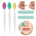 thumbnail image 5 of Unique Bargains Silicone Pore Brush Gentle Exfoliating Double-Sided Pore Cleaning Brush Deep Cleansing Tool Rose Green Yellow 3 Pcs, 5 of 5