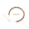 thumbnail image 5 of Natural Tiger Eye Round Shape Bracelets in Sterling Silver for Women, June Birthstone Jewelry for Her Birthday, Wedding Anniversary, Christmas, Mothers Day, 5 of 7