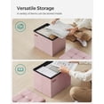 thumbnail image 4 of Otomana de almacenamiento SONGMICS MAZIE Collection Jelly Pink, 4 of 7