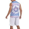 thumbnail image 5 of Rocae Round Snow Merry Christmas for Men's Basketball Jersey Lightweight and Breathable Athletic Tank Top,Quick-Drying Sports Jersey 4X-Large, 5 of 9