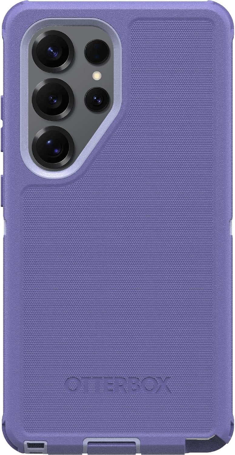 OtterBox Galaxy S25 Ultra (Only) Defender Series Pro Case - Mountain Majesty (Purple) - Holster Clip Included - Rugged & Durable - with Port Protection - Wireless charging compatible - Non-Retail
